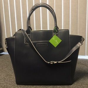 EUC w/tag Vera Bradley Classic Navy Leather Tote